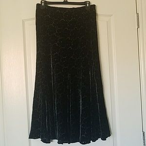 DKNY velvet skirt
